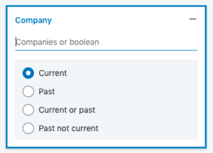 Filter by company